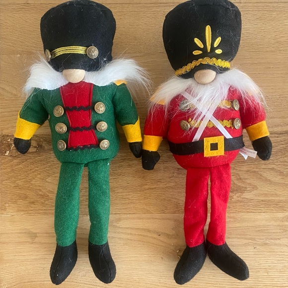 NWT MeraVic Nutcracker Sergeant Colonel Gnome Decoration Set of 2 - Picture 3 of 7